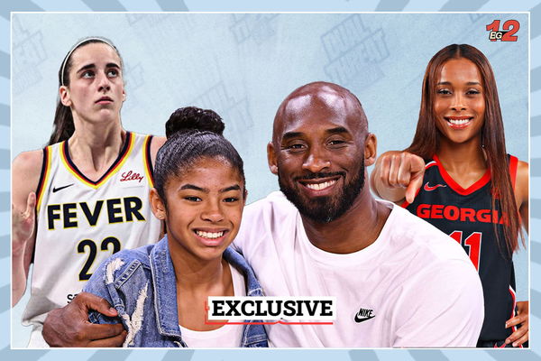 Caitlin Clark, Gigi Bryant, Kobe Bryant, and Asia Avinger (Credits: Imago)