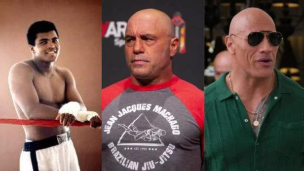 Joe Rogan, Muhammad Ali, Dwayne Johnson