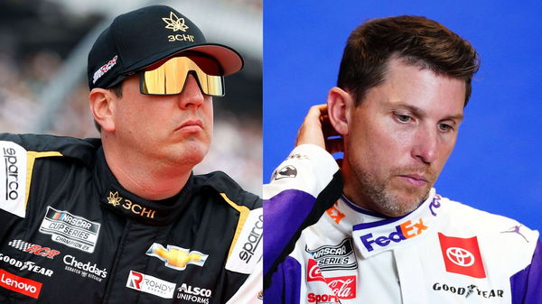 Kyle Busch and Denny Hamlin