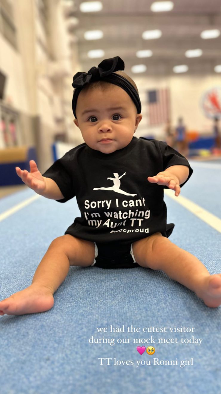 Following in Simone Biles’ Footsteps Baby Biles Gives an Adorable