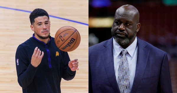 Devin Booker and Shaquille O’Neal Collage