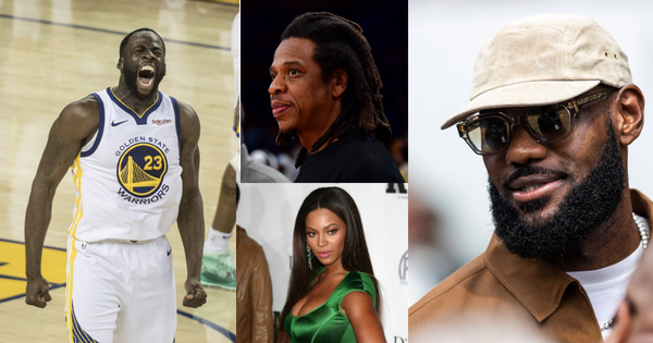 Draymond Green, Jay Z, Beyonce and LeBron James Collage