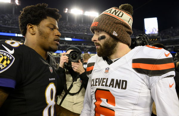 Lamar Jackson reacts to Baker Mayfield comments about his mother