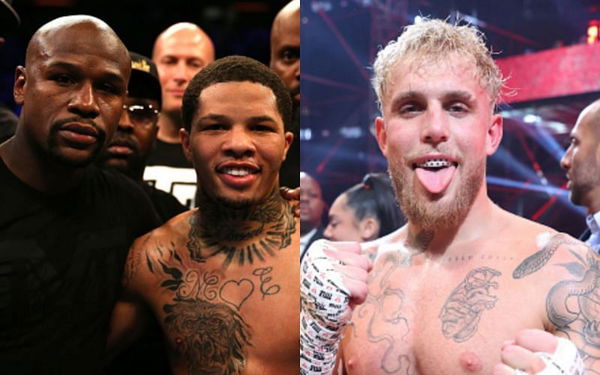 jake paul humiliates floyd mayweather and gervonta davis with stutter brothers poster essentiallysports