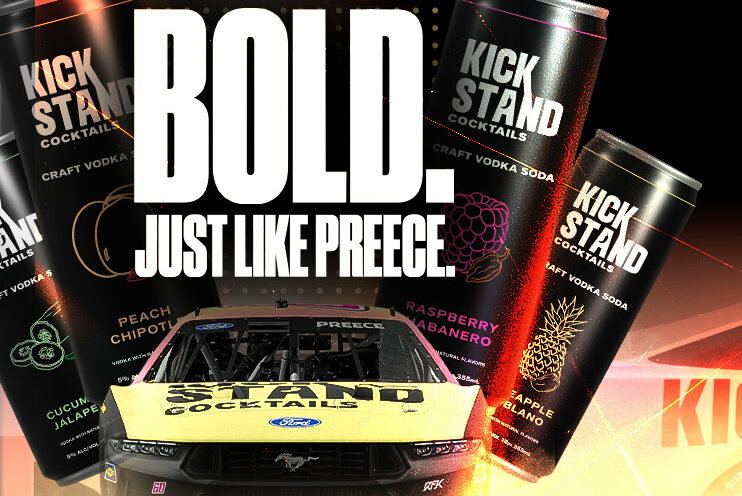 Ryan Preece, RFK Racing, Kickstand Cocktails Look to “Heat Up the Track” at Kansas and Beyond