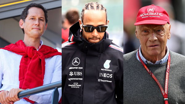 John Elkann Lewis Hamilton Niki Lauda