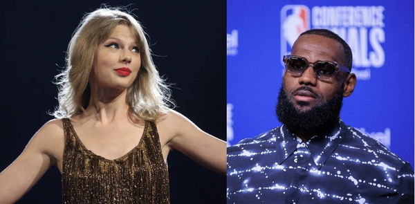 Taylor Swift and LeBron James Collage