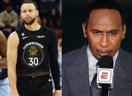 Stephen Curry, Stephen A. Smith, and Michael Jordan Collage