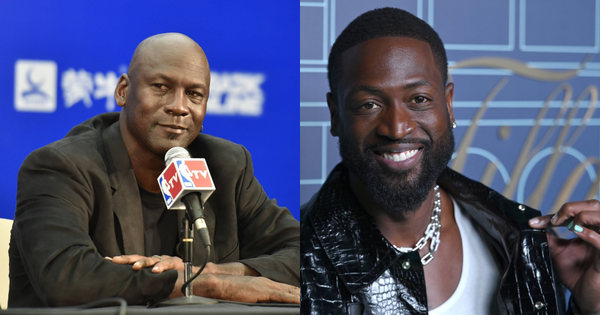 Michael Jordan and Dwyane Wade Collage