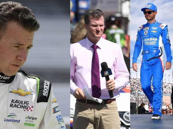 AJ Allmendinger, Dale Earnhardt Jr. and Kyle Larson