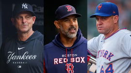 Aaron Boone, Alex Cora and Carlos Mandoza