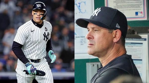 Aaron Judge and Aaron Boone