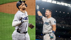 Aaron Judge and Cal Raleigh