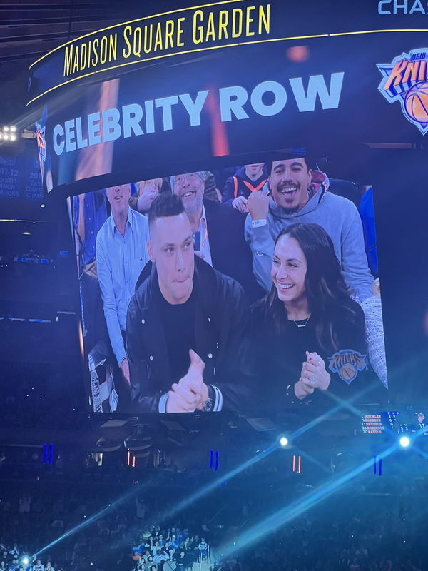 Aaron Judge at Knicks Game