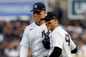 Aaron Judge with Anthony Rizzo