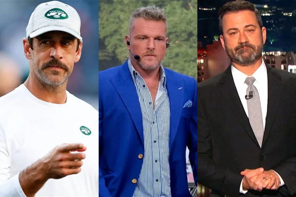 Aaron Rodgers Pat McAfee Jimmy Kimmel Imago