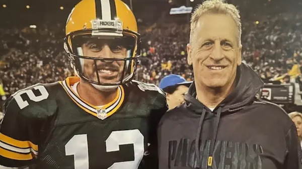 Aaron Rodgers with his father, Ed Rodgers