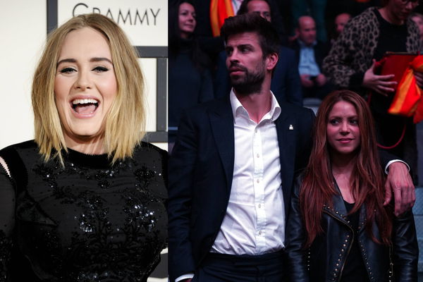 Adele, Gerard Pique and Shakira