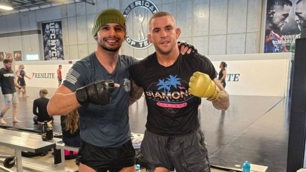 Adriano Martins and Dustin Poirier