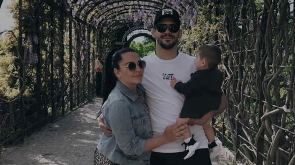 Aleksandar Rakic with wife Melanie Rakic and their son