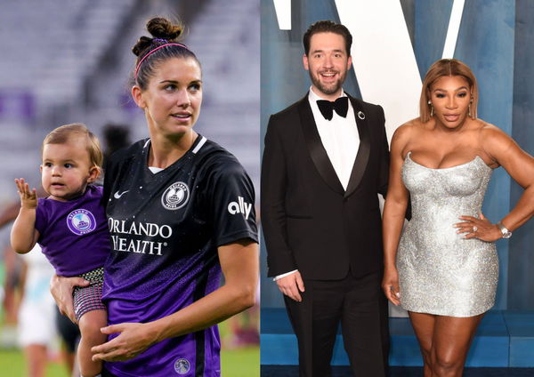 Alex Morgan Alexis Ohanian and Serena Williams