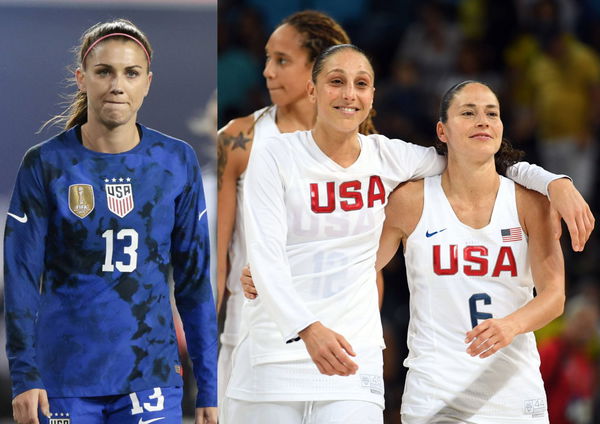 Alex Morgan Sue Bird and Diana Taurasi