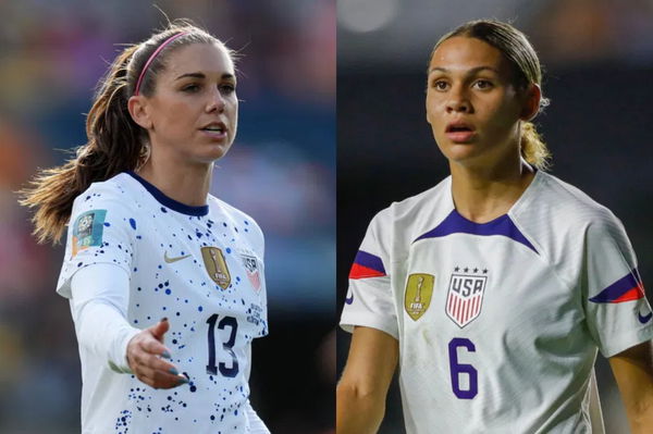 Alex Morgan and Trinity Rodman