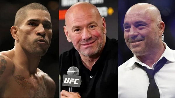 Alex Pereira, Dana White and Joe Rogan