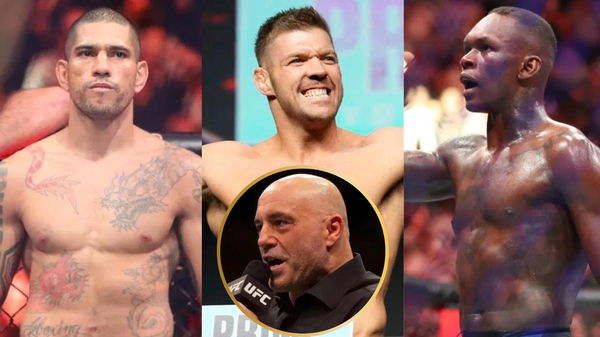 Alex Pereira, Dricus du Plessis, Israel Adesanya and Joe Rogan