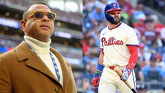 Alex ROdriguez and Kyle Schwarber