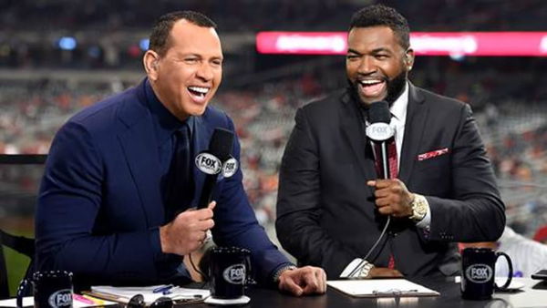 Watch: David Ortiz gifts Derek Jeter a custom-made Red Sox jersey following  Yankees icon's Fox debut