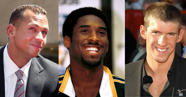 Alex Rodriguez, Kobe Bryant, Michael Phelps