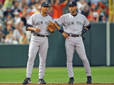 Lee - ヤンキース　Derek Jeter Alex Rodriguez　Tシャツ Derek Jeter New York Yankees Alex Rodriguez Seattle Mariners