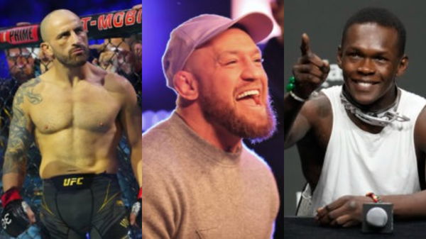 Alexander Volkanovski, Conor McGregor, Israel Adesanya