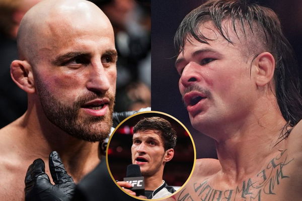 Alexander Volkanovski, Movsar Evloev and Diego Lopes