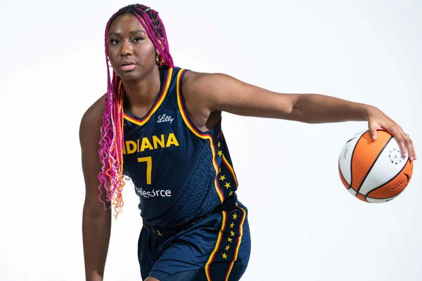 Syndication: The Indianapolis Star Indiana Fever forward Aliyah Boston (7) poses for a photo Wednesday, May 1, 2024, dur