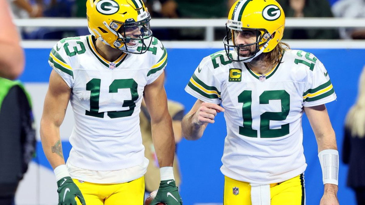 Allen Lazard, Aaron Rodgers