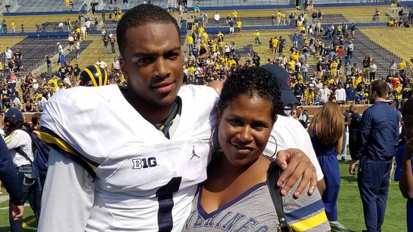 Ambry Thomas with his mother, Carmen Thomas