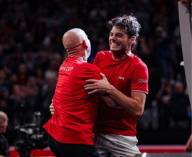 Andre Agassi and Taylor Fritz
