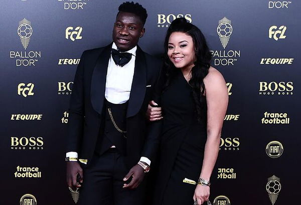 Andre Onana with his wife