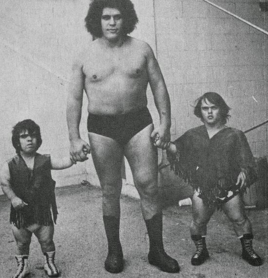 andre the giant size comparison