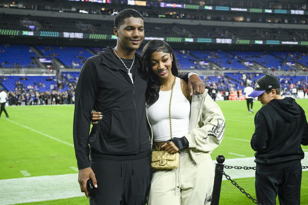 Angel Reese at Ravens game