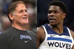 Anthony Edwards and Mark Cuban