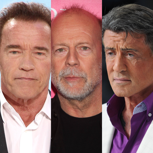 Arnold Schwarzenegger, Bruce Willis, Sylvester Stallone