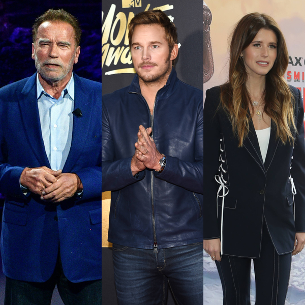 Arnold Schwarzenegger, Chris Pratt, Katherine Schwarzenegger