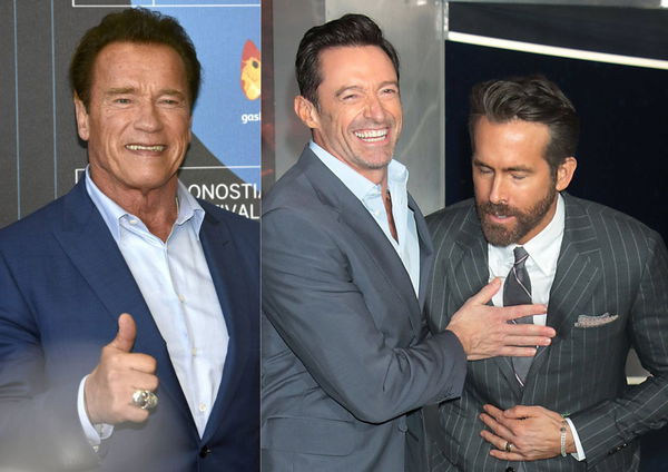 Arnold Schwarzenegger Hugh Jackman and Ryan Reynolds