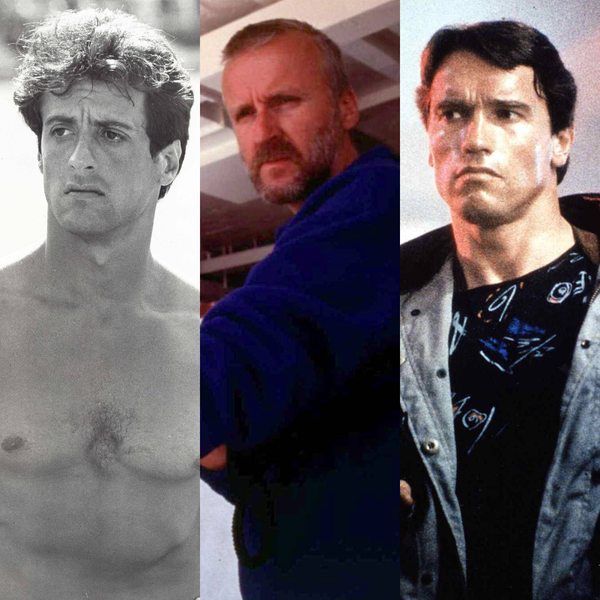 Arnold Schwarzenegger, James Cameron, Sylvester Stallone