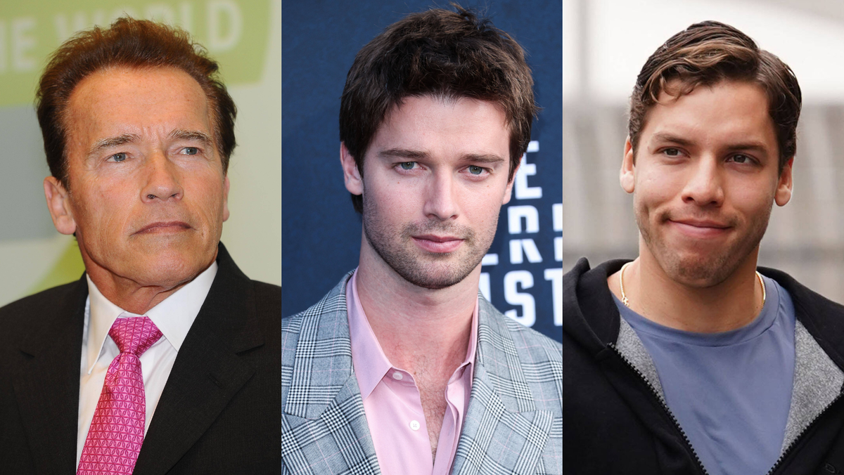 While Father Arnold Schwarzenegger Maintains Silence, Patrick and Half