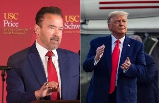 Arnold Schwarzenegger and Donald Trump