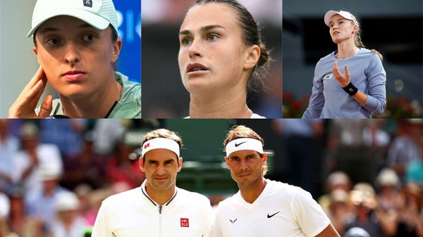 Aryna Sabalenka, Iga Swiatek, Elena Rybakina, Roger Federer, Rafael Nadal